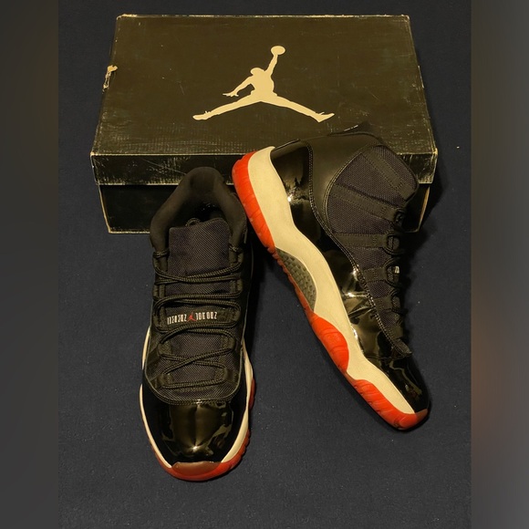 Nike Air Jordan 11 Xl Retro Bred 2012 Size 13 Black Red White - Picture 8 of 16